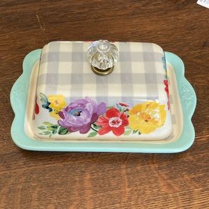 Pioneer Woman Butter Dish EUC